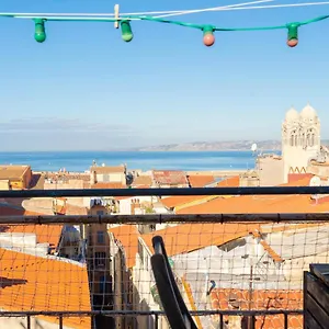 Terrasse Vue & Quartier Historique Vieux Port Marseilles